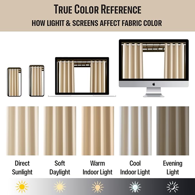 Outdoor Indoor Curtains W52 x L108 - Image 6