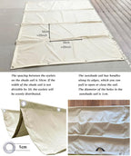 Retractable Wave Sun Shade Sail 10' x 27' Waterproof Pergola Shade Cloth Cover - Image 4