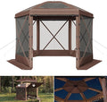 Aoxun 10x10ft Pop Up Canopy Tent, Screen Tent by Aoxun