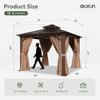 Aoxun 10'x10' Hardtop Gazebo - Image 3