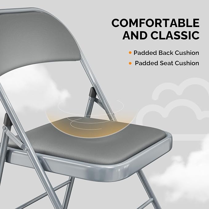 VINGLI 10 Pack Folding Chairs - Image 5
