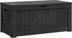Flamaker Resin Deck Box 120 Gallon Waterproof Large Outdoor Storage Box | by Flamaker
