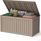 150 Gallon Outdoor Storage Box Resin Deck Box All Weather Waterproof Large by Decksplore%E2%80%94BuiltforOutdoor