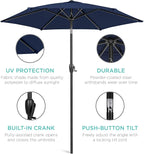 Best Choice Products 7.5ft Heavy-Duty Round Outdoor Market Table Patio Umbrella - Image 5