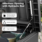 260 Gallon Outdoor Deck Box, Lockable Waterproof Outdoor Storage Boxes - Image 3