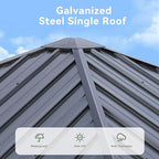 Aoxun Gazebo 10x10 Hardtop Gazebo - Image 5