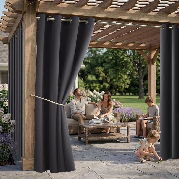 DIVA EN CAMINO DEC Outdoor Patio Curtain Waterproof Darkening Thermal Insulated - Image 2