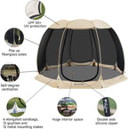 Alvantor Pop Up Screen House Tent, Instant Outdoor Gazebo - Image 4