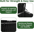 150 Gallon Outdoor Storage Box Waterproof UV-Resistant Deck Box | Resin storage - Image 4