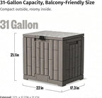 31 Gallon Resin Deck Box, Package Delivery Box - Image 2
