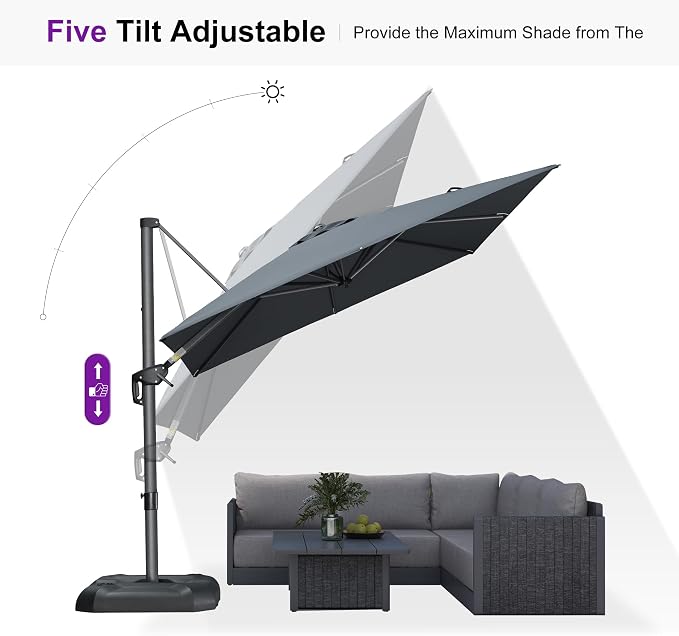 PURPLE LEAF Outdoor Umbrella - Image 9