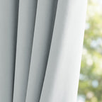 Outdoor Curtains Waterproof W52 x L95 Inch Greyish White, 1 Panel | Thermal - Image 9