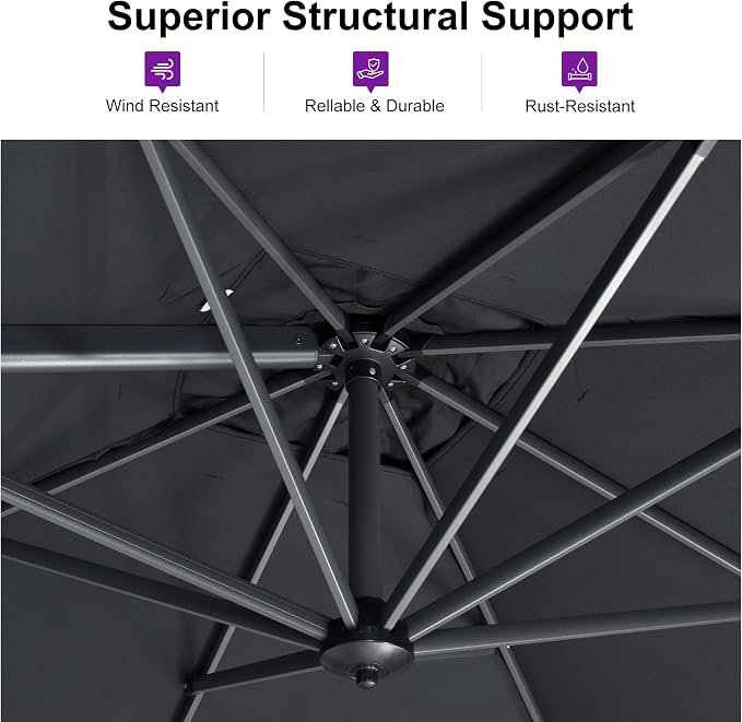 PURPLE LEAF Patio Umbrella - Image 4