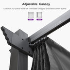 PURPLE LEAF Outdoor Aluminum Pergola 10'x13' - Image 4