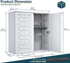 HOMSPARK Indoor/Outdoor Storage Cabinet - Image 3