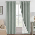 H.VERSAILTEX Bedroom Curtains Blackout Linen Blackout Curtains 84 Inches Long by HVERSAILTEX