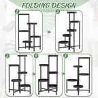 iDavosic.ly Plant Stand with Garden Tools Indoor Outdoor, 5 Tier, Tiered Flower - Image 5