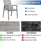 Outdoor Patio Chairs Set of 6, Lightweight Patio Set - Image 4