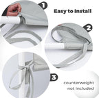 Pergola Shade Cover Replacement, 17 x 6.8 Ft, Adjustable Sliding Design - Image 4