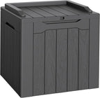 Flamaker Deck Box 31 Gallon Waterproof Resin Small Storage Box by Flamaker
