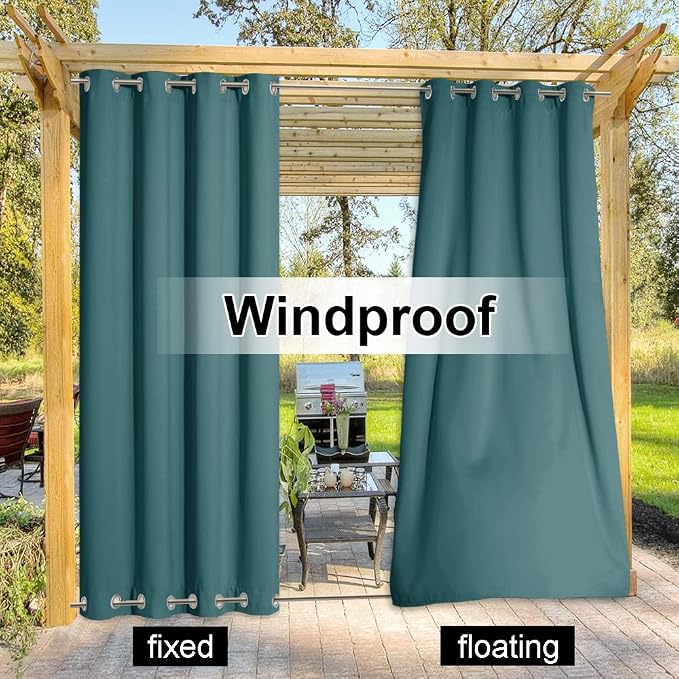 NICETOWN 2 Panels Outdoor Curtains - Image 4