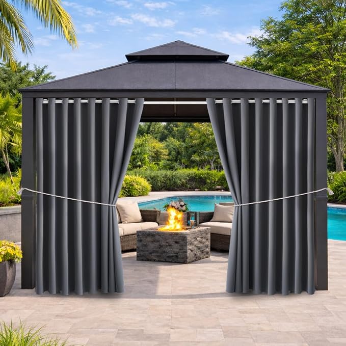 Waterproof Outdoor Curtain W105 x L108 by DivaenCamino