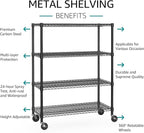 IZEUK Garage Shelving Wide Storage Shelves 4 Tier Metal Shelves 3200 LBS Heavy - Image 4