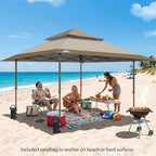 EAGLE PEAK 13x13 Pop Up Canopy Tent, Auto Extended Eaves, Heavy Duty Outdoor - Image 8
