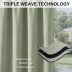 RYB HOME Extra Wide Outdoor Curtains - Image 6