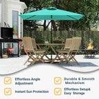 6.5' x 10' Rectangular Patio Umbrella Large Outdoor Market Umbrella w/ UV - Image 5