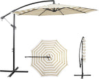 10FT Outdoor Offset Umbrella, Cantilever Patio Umbrella by AEOutdoorUSA