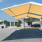 Eden's Decor Straight Flat-Edged Sun Shade Sail Rectangular 5' x 14' Wheat - Image 6