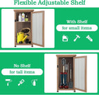Small Outdoor Storage Cabinet Weatherproof, Wood Garden Potting Bench Table - Image 9