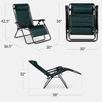 Best Choice Products Set of 2 Extra Wide Adjustable Steel Mesh Zero Gravity - Image 3