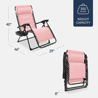 Best Choice Products Oversized Padded Zero Gravity Chair, Folding Outdoor Patio - Image 2