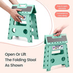 Delxo Folding Step Stool 13 Inch, 300 Lbs Step Stool - Image 8