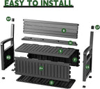 80 Gallon Outdoor Storage Bench, Waterproof Resin Deck Box - Image 7