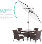 Best Choice Products 7.5ft Solar Umbrella LED Lighted Patio Umbrella, Table - Image 2