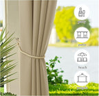 NICETOWN Canvas Weighted Outdoor Curtains - Image 6