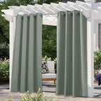 NICETOWN Sage Green Blackout Outdoor Curtains by NICETOWN