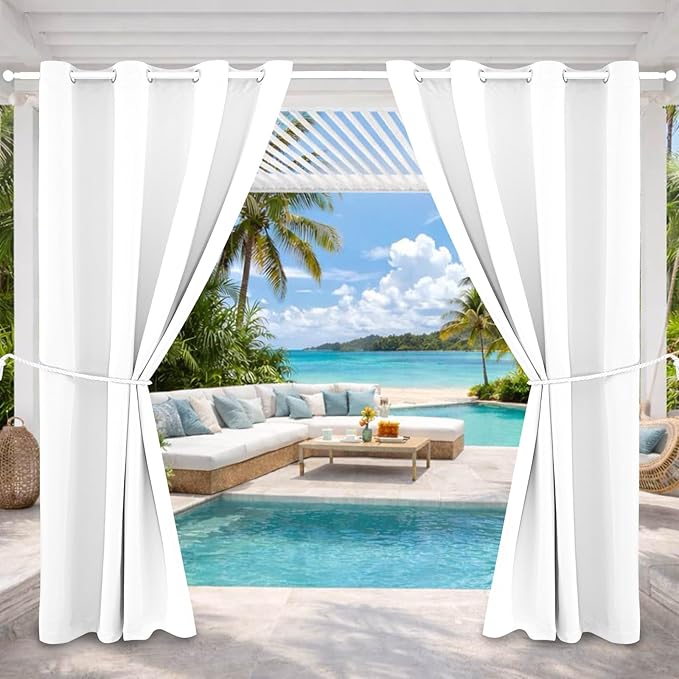 Outdoor Indoor Curtains W52 x L132 by DivaenCamino