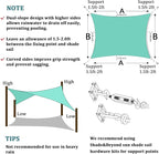 Shade&Beyond Custom Sun Shade Sail 20'x26'RectangleSun Sail Shades Patio UV - Image 6