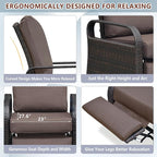 Outdoor Recliner, Aluminum Frame Patio Chaise Lounge Chairs - Image 6