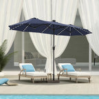 13 ft Patio Umbrella with 120 LED Solar Lights Outdoor Umbrella, 8 Colors - Image 9
