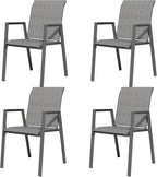 Outdoor Patio Chairs Set of 4, Lightweight Patio Set - Image 7