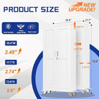 GAIOUS 73.6” Tall Metal Garage Storage Cabinet - Image 2