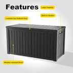 180 Gallon Outdoor Storage Box, Large Resin Deck Box - Image 5