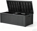 Outdoor Deck Storage Box, Resin Deck Boxes Indoor and outdoor, Waterproof by NBYSGO