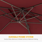 10x10 FT Patio Cantilever Umbrella - Image 5