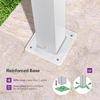 PURPLE LEAF Retractable Pergola 10' x 10' White Pergola, Extra Canopy, anchored - Image 9